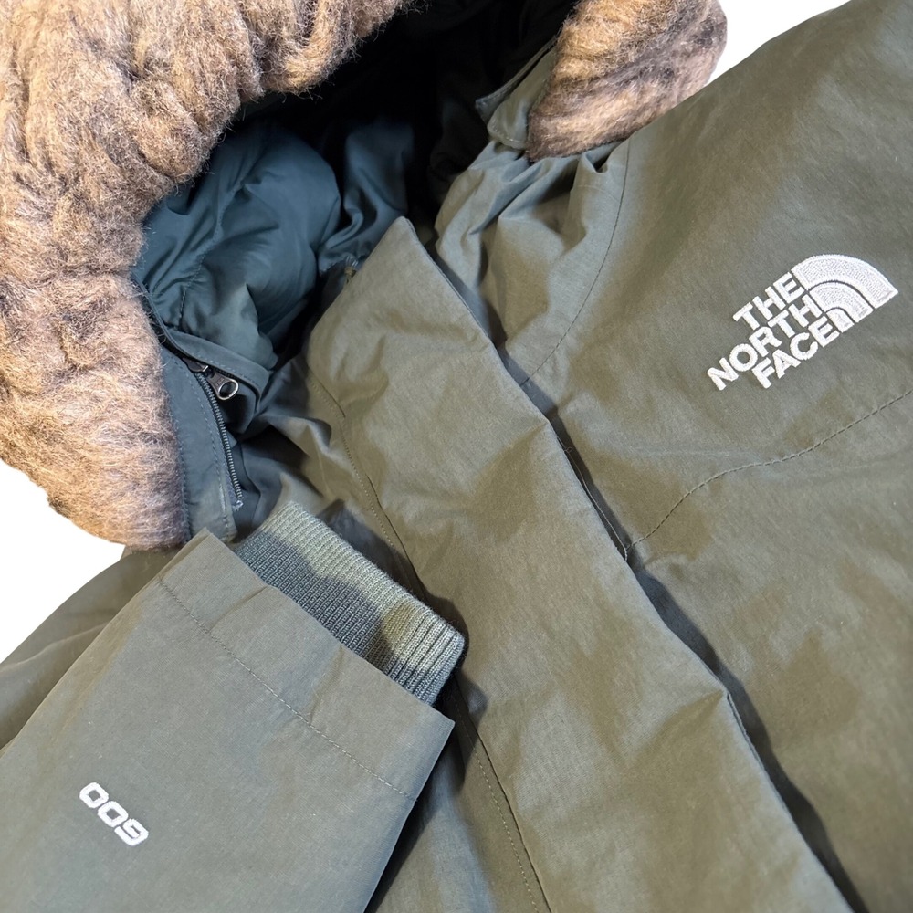 The North Face Arctic Parka Womens 2X Green Down DryVent Faux Fur NF0A7WML